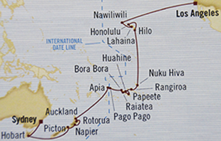 Our trip across the Pacific